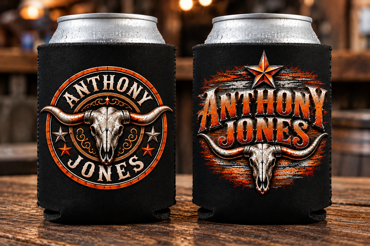 Anthony Jones Can Koozies 2 Pk