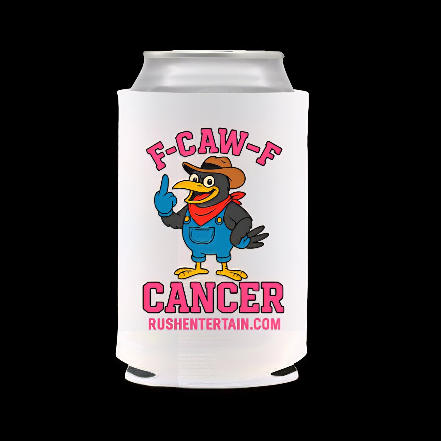 RUSH FOR A CURE CAN COOZIES 4 PK