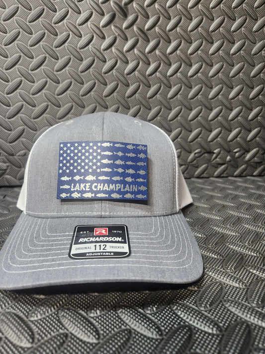 Lake Champlain Fishing Flag Hat